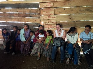 Community meeting in Guachtuq, Guatemala, January 2015.